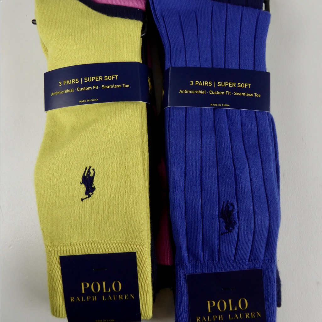 Polo Ralph Lauren Super Soft Dress Socks Bundle